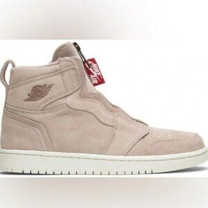 Rare Air Jordan 1 Retro High Zip in Particle Beige Suede Nike Women's